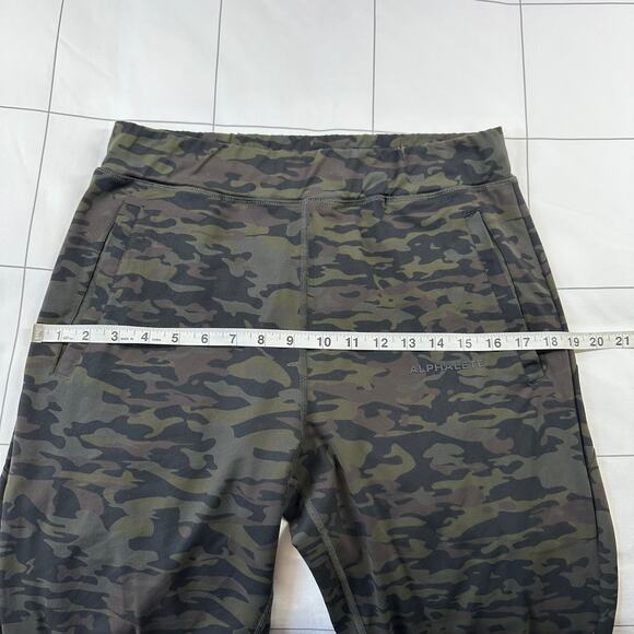 Alphalete Pants Mens Large Green Camouflage Jogger Athletic Tapered Stretch Gym - Picture 7 of 11